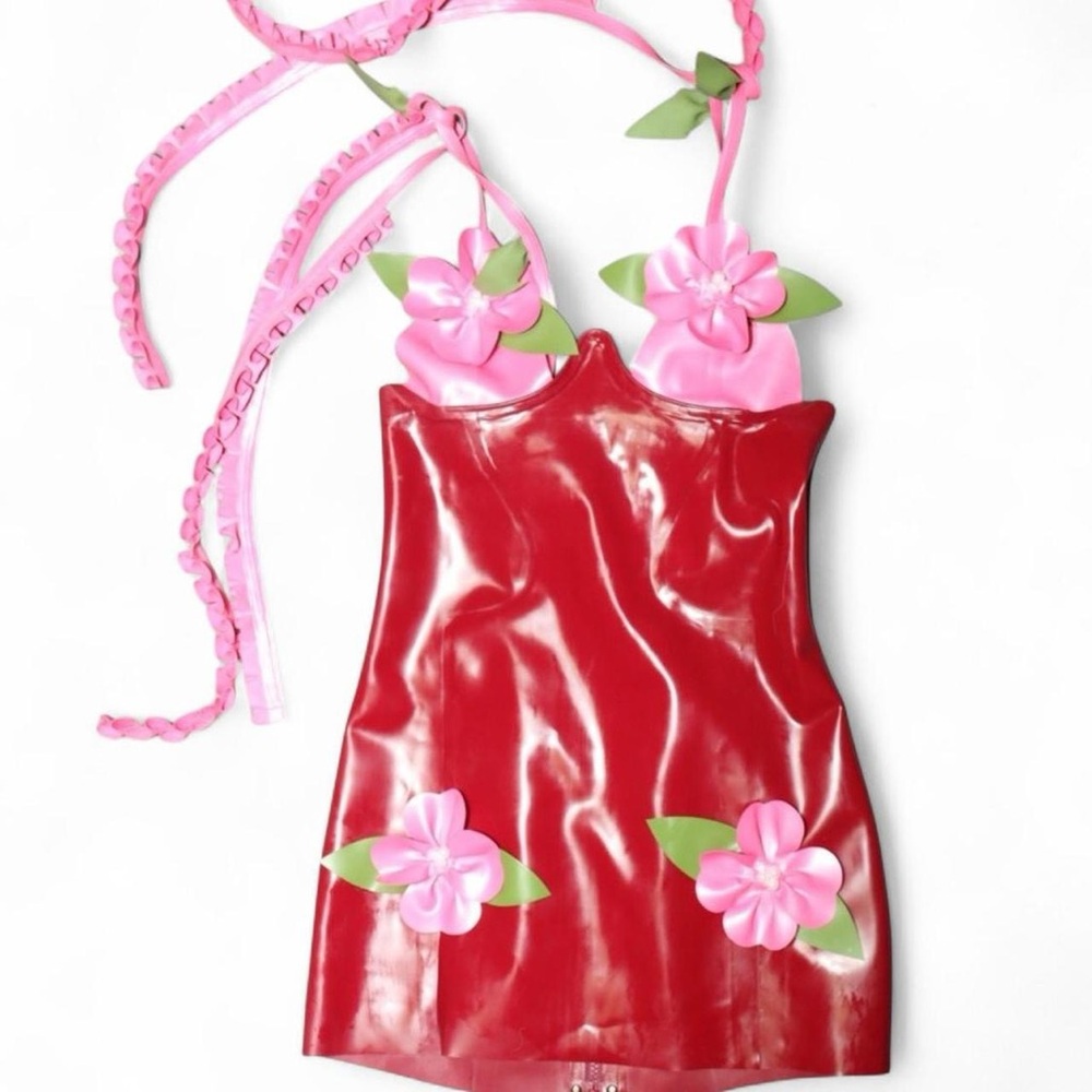 Poster girl Annamaria Latex Dress